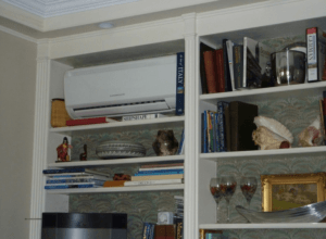 Ductless System In Bookshelf