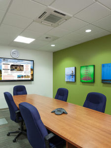 Mitsubishi Ductless Unit In Meeting Room